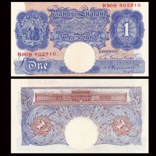 Uk Great Britain British 1 Pound,  1940 - 1948,  P - 367,  Au - Unc