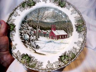 Johnson Brothers England The Friendly Village 2 Pc Dinner Plates 9 7/8 And 10.  5