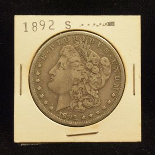 1892 - S U.  S.  Morgan Silver Dollar $1 1892 S - Makes A Great Gift