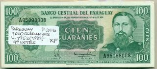 Paraguay Bundle 49 Notes 1000 Guaranies Law 1952 (1982) P 205 Xf