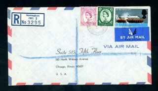 1966 Wilding (ord) On Registered Cover To Usa 3s Rate (n425)