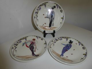 Villeroy Boch Design 1900 Plates Art Deco Set Of 3 (3,  4,  6)