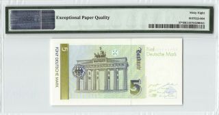 Germany - Federal Rep.  1991 P - 37 PMG Gem UNC 68 EPQ 5 Mark Replacement 2