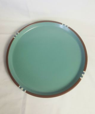 Dansk Mesa Turquoise Blue 13 " Round Serving Platter Charger Chop Plate Japan