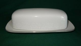 Crown Victoria Lovelace Butter Dish With Lid