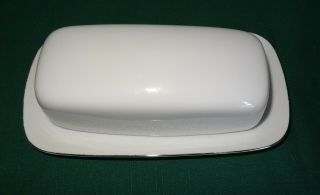 Crown Victoria Lovelace Butter Dish with Lid 2