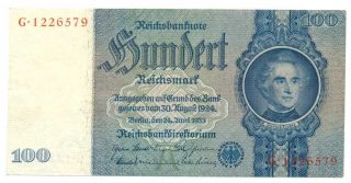 Germany Deutsche Reichsbank Reichsbanknote 100 Reichsmark 24.  6.  1935 Au 176a A