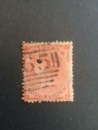 GB stamp QV 4d red SG 80 pos LC please see scans 3