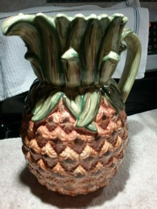 Tabletops Unlimited Tropical Pineapple Pitcher - Pre - Owned