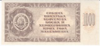 Yugoslavia Informbiro 1000 Dinara 1950 P.  67x Unc Proof
