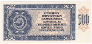 Yugoslavia Informbiro 500 Dinara 1950 P.  67w Unc Proof