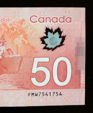 2012 Bank Of Canada $50 Macklem & Carney Repeater Note Fmw7541754 Bc - 72a - I