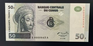Congo 50 Francs 1997 Unc P - 89