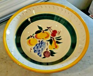 Vintage Stangl Pottery Fruit - Centerpiece Serving Bowl 11 " Diameter