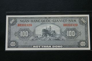 South Vietnam 100 Dong Nd 1955 Pick 8 Unc Banknote