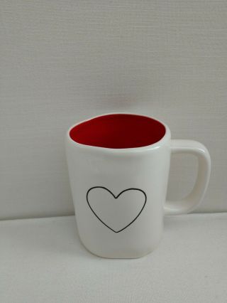 Rae Dunn Double Sided Valentine’s Day Red Heart Mug