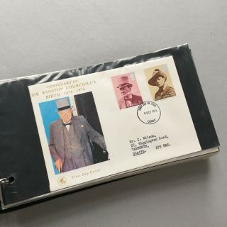 Approx.  52 Vintage First Day Covers 1968 - 1975 In Black ‘Pioneer’ Cover Album 3