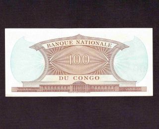 Congo 100 Francs 1964 P - 6a AU 2