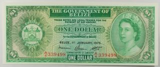 (vl214) Belize - 1 Dollar 1976,  Gem Uncirculated Epq