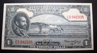 Ethiopia 1 Dollar 1945 Haile Selassie ¤¤¤¤look¤¤¤¤