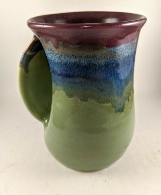 Hand Warmer Pottery Mug Mossy Creek Left Hand By Clay In Motion Neher