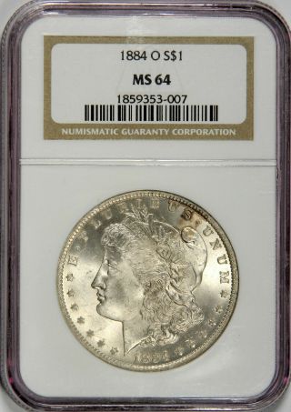 1884 - O Morgan Dollar - Ngc Ms64 Priced Right