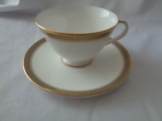 Royal Doulton Bone China Footed Cup And Saucer Clarendon H - 4993