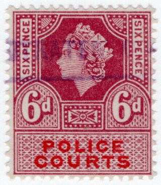 (i.  B) Elizabeth Ii Revenue : Police Courts 6d
