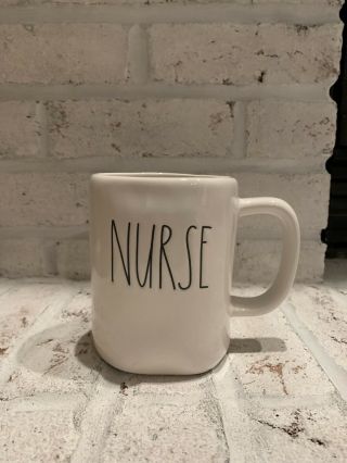 Rae Dunn “nurse” Ivory Ceramic Mug Black Ll
