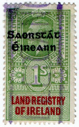 (i.  B) George V Revenue : Land Registry Of Ireland 1/ - (state Op)