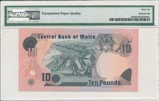 Bank Centrali Malta 10 Liri 1967 PMG 66EPQ 2