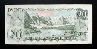 1969 Bank of Canada $20 Dollars Replacement Note WF 3445102 BC - 50bA 2