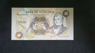 Bank Of Scotland,  10 Pounds 1992,  Unc