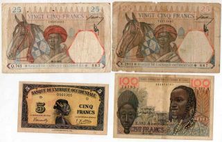 French West Africa & West African States - 10 notes - 3