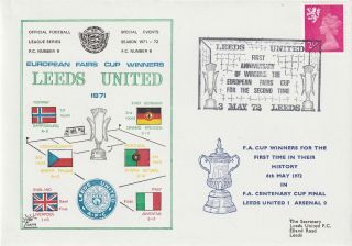 3 May 1972 Leeds United V Arsenal Centenary Fa Cup Win Dawn Football Cover