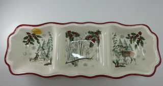2016 Better Homes & Gardens Christmas Heritage Divided Dish 2
