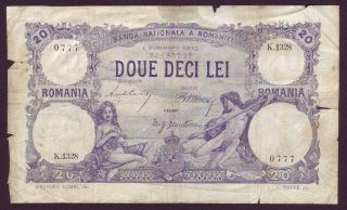 20 Lei From Romania 1913 Z6