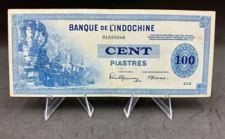 French Indochina 100 Piastres 1945 P - 78