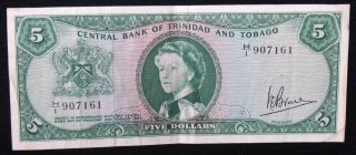 1964 Trinidad & Tobago $5 Vf