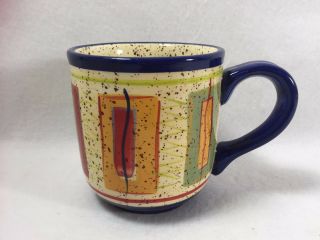 Pfaltzgraff Sedona Hand Painted Stoneware Coffee Cup Mug Large 21748