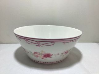Waverly Garden Room Vintage Rose Columbia Serving Bowl.  4” By 8 1/2”