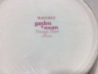 Waverly Garden Room Vintage Rose Columbia serving bowl.  4” by 8 1/2” 2