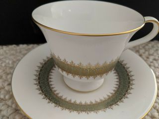 Wedgwood China Argyll Pattern Footed Cup And Saucer - - 2