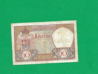 KINGDOM OF SHS /YUGOSLAVIA BANKNOTE 10 DINARA 1926 2