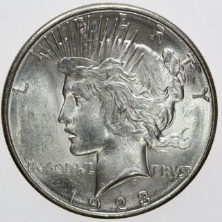 1923 - S $1 Peace Silver Dollar Gem Bu