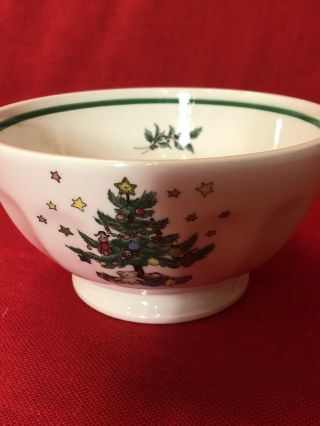 Nikko Christmas Tree 5 " Candy/nut Serving Bowl,