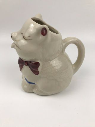 Shawnee Puss N Boots Cat with Bow Creamer Cream Pitcher USA Vintage 2