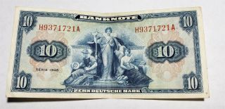 1948 Germany 10 Deutsche Mark Zehn Mark
