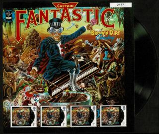 2019 Captain Fantastic Elton John Album Fan Stamp Sheet Limited Edition