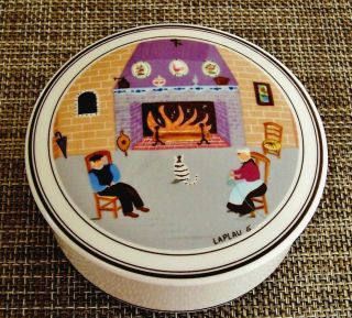 Villeroy & Boch Design Naif 4 " Laplau Candy / Trinket Box - By The Fireplace